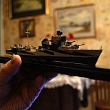 Своими руками Мир Назимович изготовил макет своего боевого корабля - эсминца "Разумный".